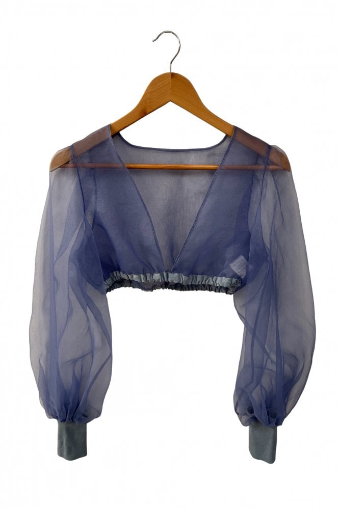 Astrid Puff Sleeve Cropped Top