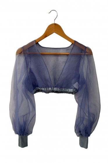 Astrid Puff Sleeve Cropped Top