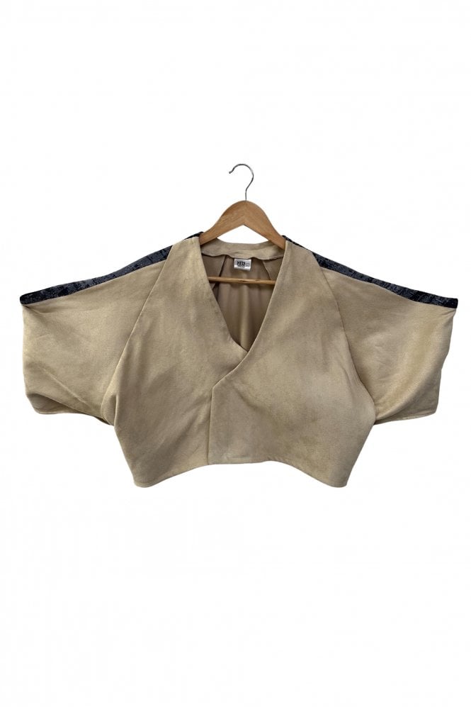 Hiro Crossover Top with Structured Sleeve