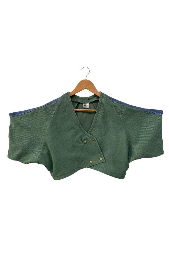 Hiro Crossover Top with Structured Sleeve