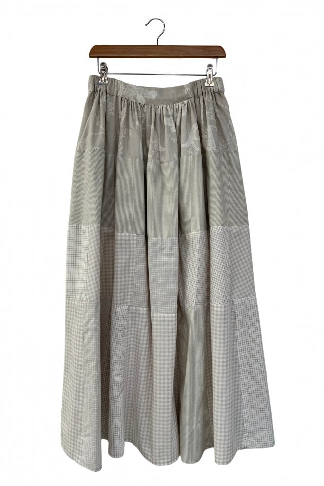 Orla Tiered Patchwork Maxi Skirt