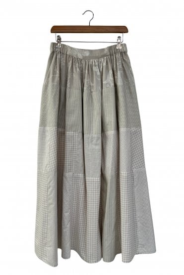 Orla Tiered Patchwork Maxi Skirt