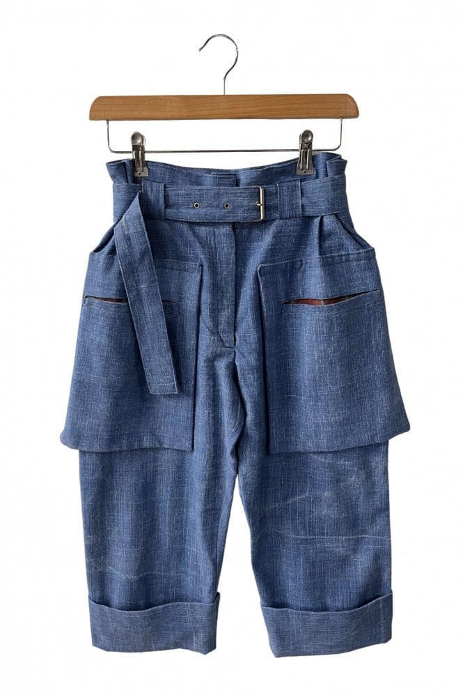 Statement Pocket Cropped Trouser