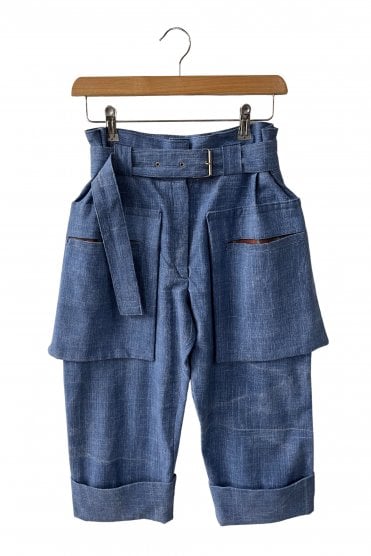Statement Pocket Cropped Trouser